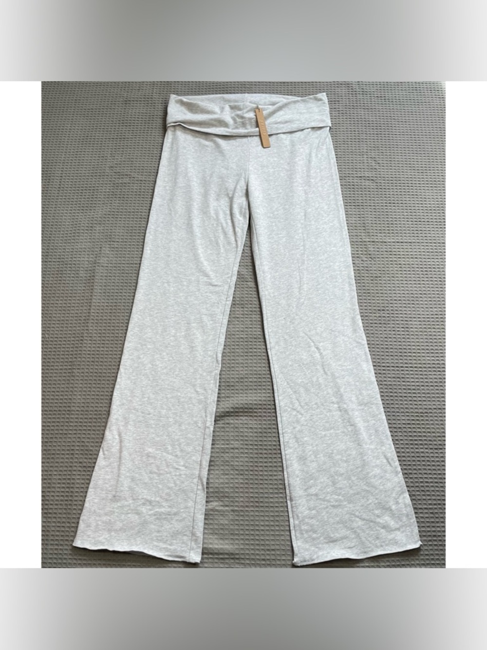 New Skims Cotton Jersey Foldover Lounge Yoga‎ Pants Gray XL